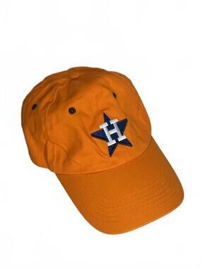 Houston Astros Orange Adjustable Strapback Baseball Cap Astros Buddies Club